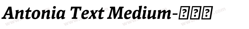 Antonia Text Medium字体转换